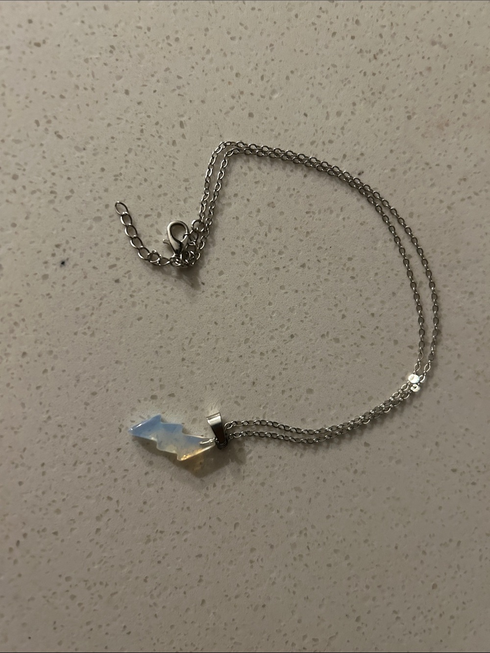 Opalite lightning bolt choker Necklace